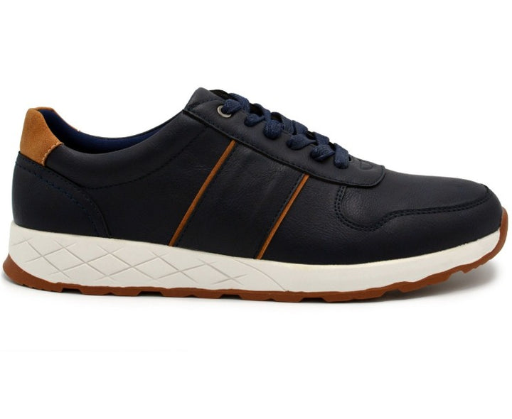Aston Marc Men’s Hart Casual Court Sneaker Shoes Navy Size 11