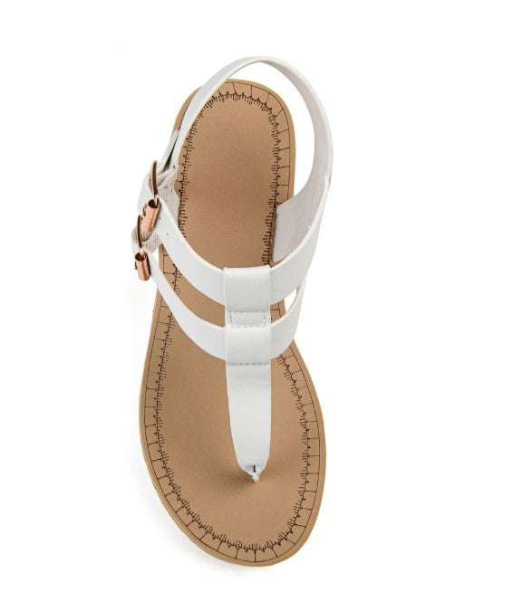 Women's Tru Comfort Foam Bianca Wedge Sandals White Size 5.5