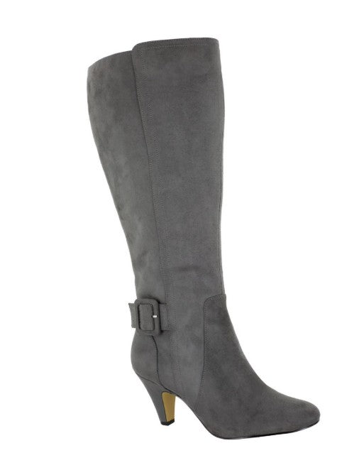 Bella Vita Women's Troy II Tall Dress Boots Grey Suede Size 7.5