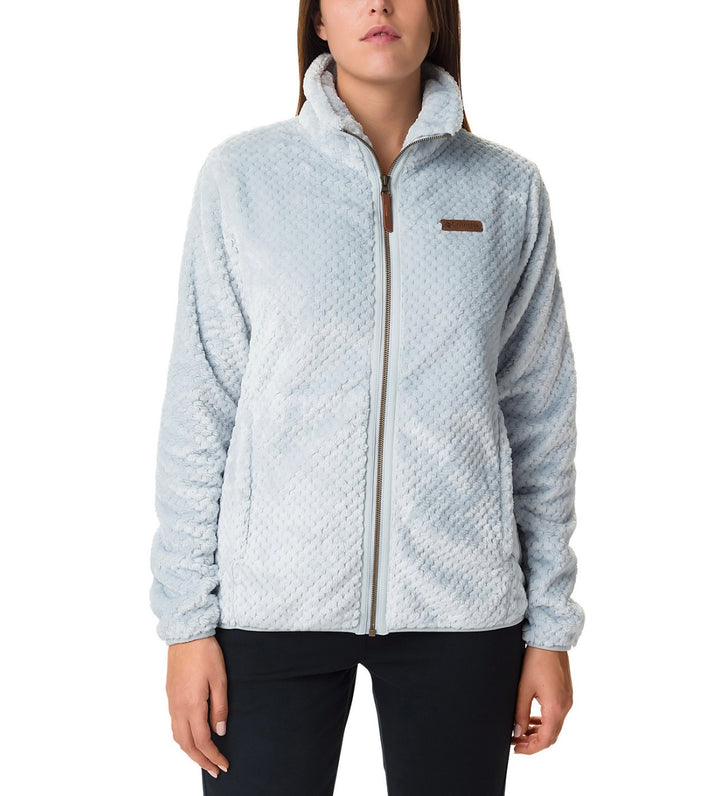 Columbia Women's Fire Side II High-Pile-Fleece Jacket Cirrus Grey Size L