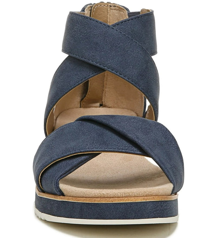 LifeStride Women's Zoom Strappy Sandals Navy Size 8.5