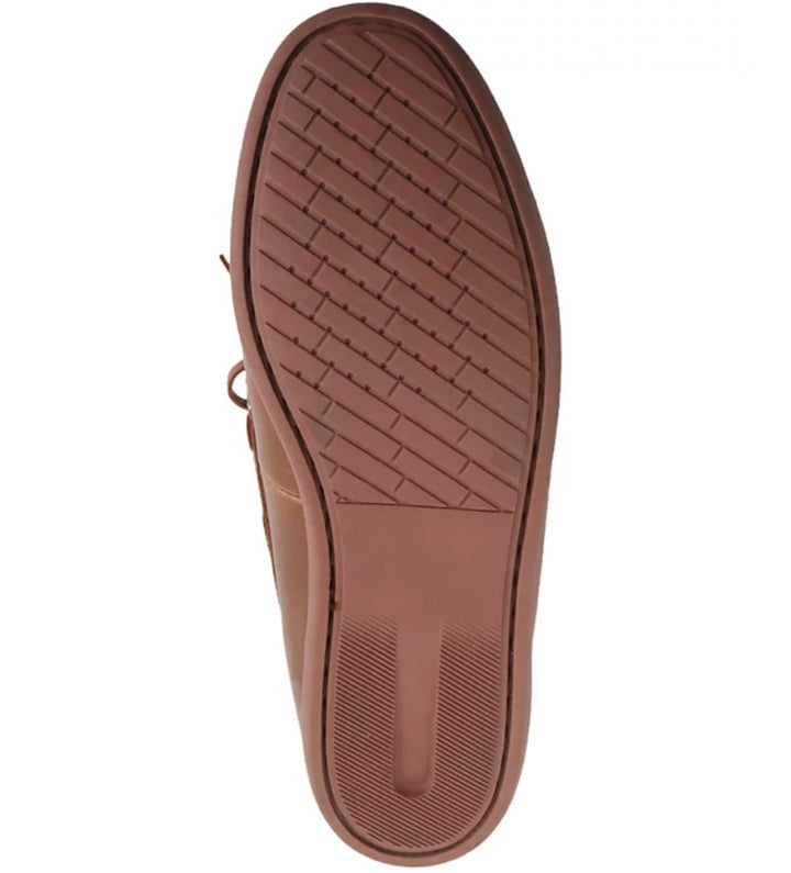 Club Room Men's Slip-on Moc toe Sean Boat Shoes Cognac Size 9.5