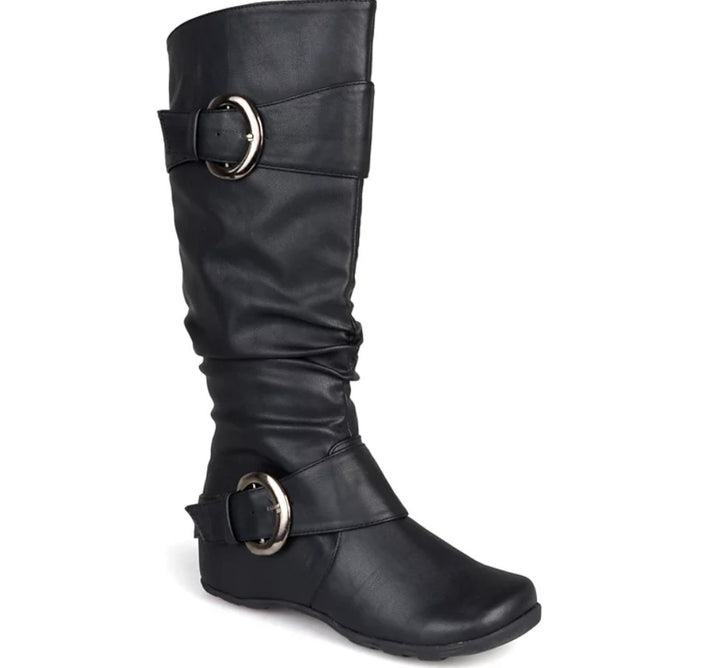 Journee Collection Women's Wide Calf Paris Boot Black Size 7