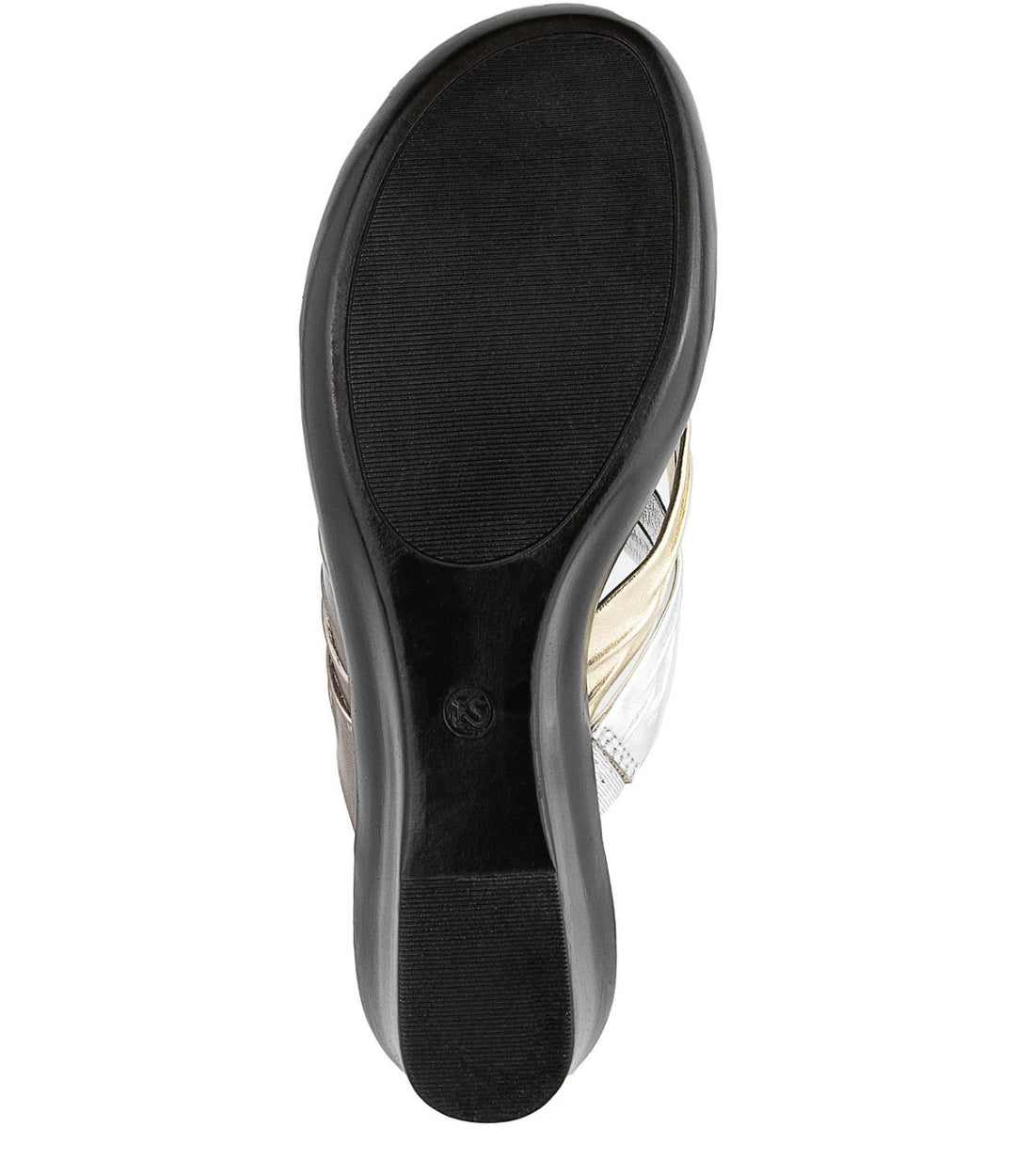 Karen Scott Women's Cushioned Metallic Shirlei Slip On Wedge Sandal Size 6.5 M