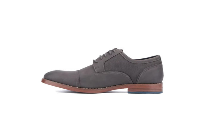 Reserved Footwear Men's Asher Oxford Casual Shoe Charcoal Size 10