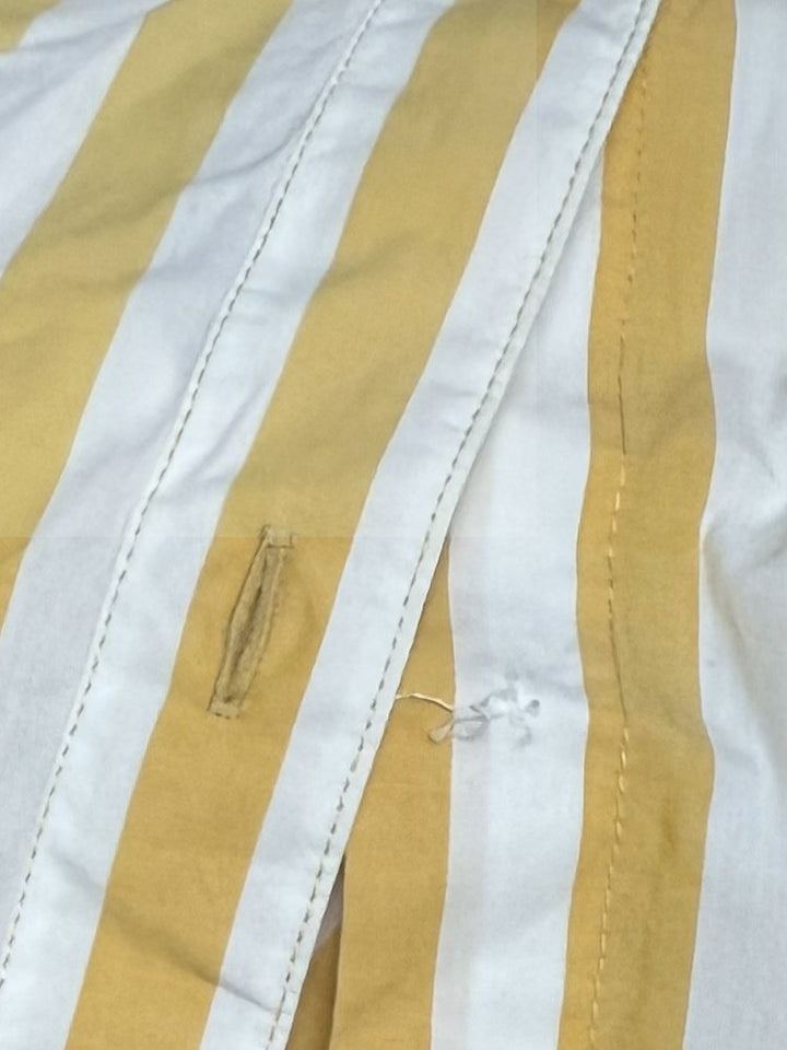Style & Co. Women's Cotton Striped Shirtdress Bold Stripe Yellow Size M