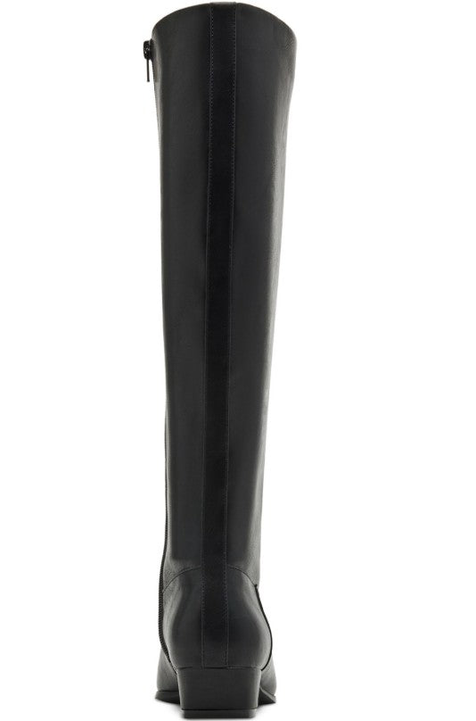 Madden Girl Women's Florence Snip-Toe Knee-High Boots Black Pari Size 7