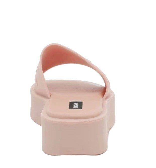 DKNY Women's Laren Platform Slide Sandals Pink Blush Wod Size 6