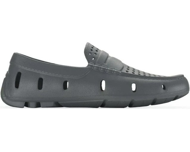 Club Room Men's Lightweight Atlas Perforated Driver Loafer Shoes Grey Size 9M