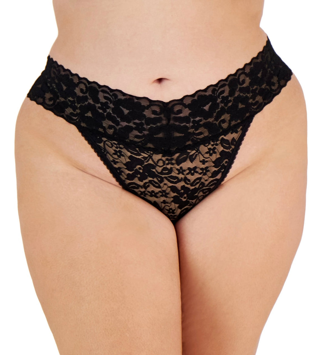 INC International Concepts Women's Plus Size Lace Thong Underwear Lingerie