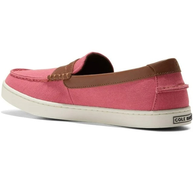 Cole Haan Men's Nantucket Slip-On Penny Loafers Mineral Red Canvas Size 10 1/2 M