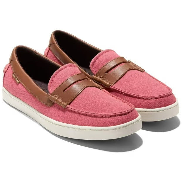 Cole Haan Men's Nantucket Slip-On Penny Loafers Mineral Red Canvas Size 10 1/2 M