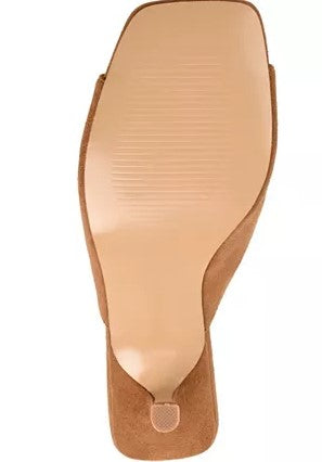 Journee Collection Women's Larna Slip On Kitten Heel Sandals Size 8
