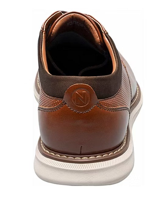 Nunn Bush Men's Chase Plain Toe Oxford Shoes Cognac Multi Size 8