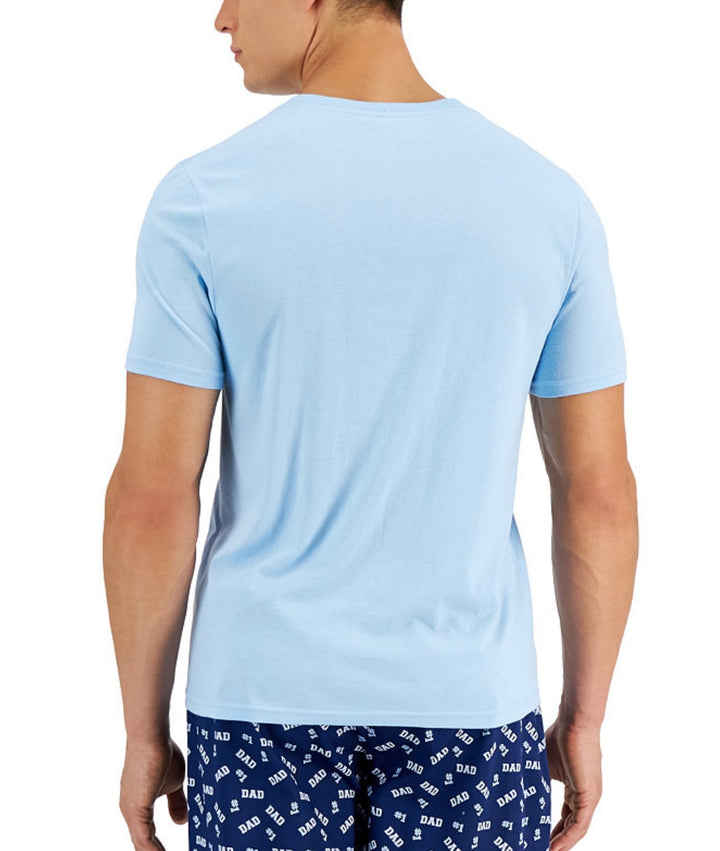 Club Room Men's Pajama Solid Pocket T-Shirt Blue Size S