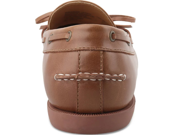 Club Room Men's Slip-on Moc toe Sean Boat Shoes Cognac Size 9.5