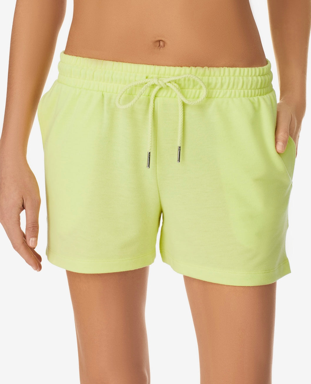 Refinery29 Women's Super Soft French Terry Lounge Shorts Yellow Size XS