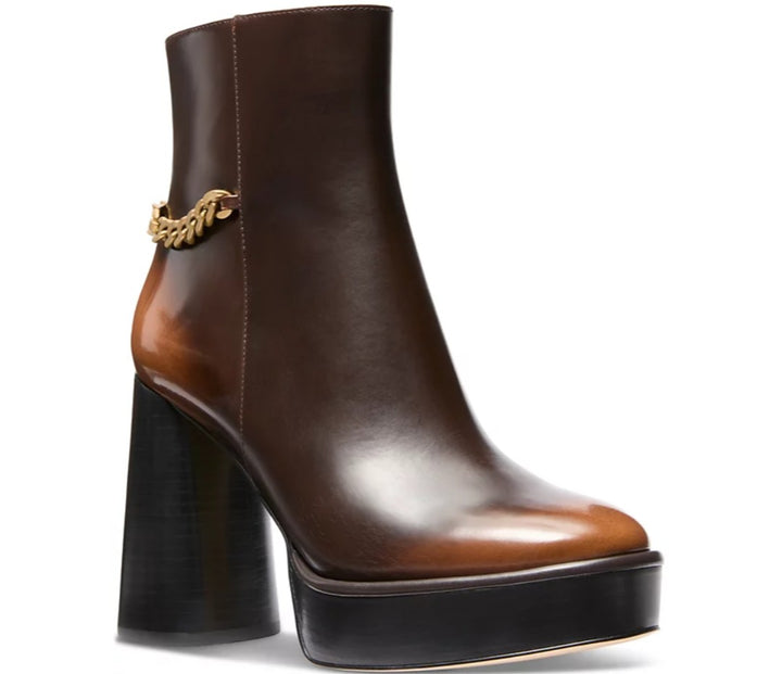 Michael Michael Kors Women's Carlisle Chain-Detail High Heel Platform Booties