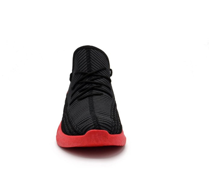 Akademiks Men's Fit 2.0 Knit Jogger Sneakers Black Red Size 10
