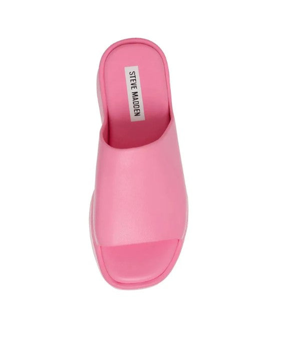 Steve Madden Women's Slinky Platform Slide Sandal Pink Size 9