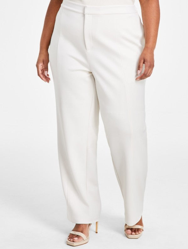 Nina Parker Women's Trendy Scuba Straight-Leg Pull-On Pants Plus Size 24W