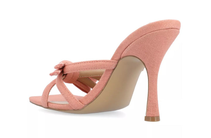 Journee Collection Women's Cilicia Slip On Multi Strap Open Toe Pumps Size 5.5