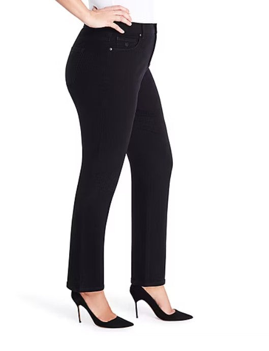 Gloria Vanderbilt Women's Plues Size Amanda Classic Tapered Leg Jean Black
