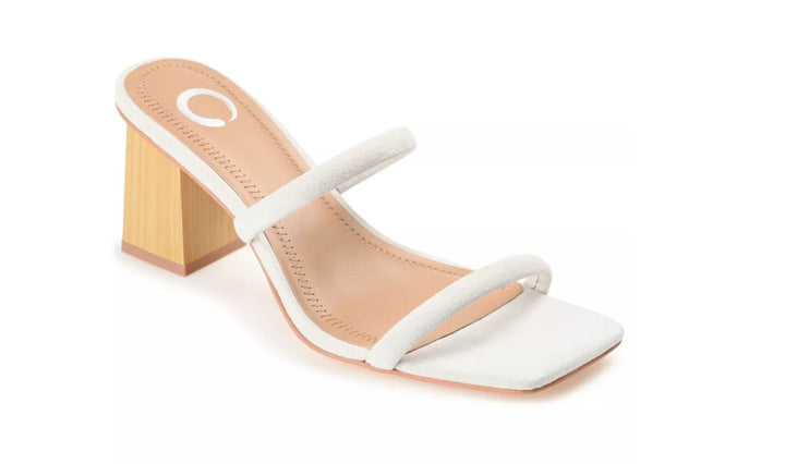 Journee Collection Women's Henrietta Dress Sandals Off White Size 8