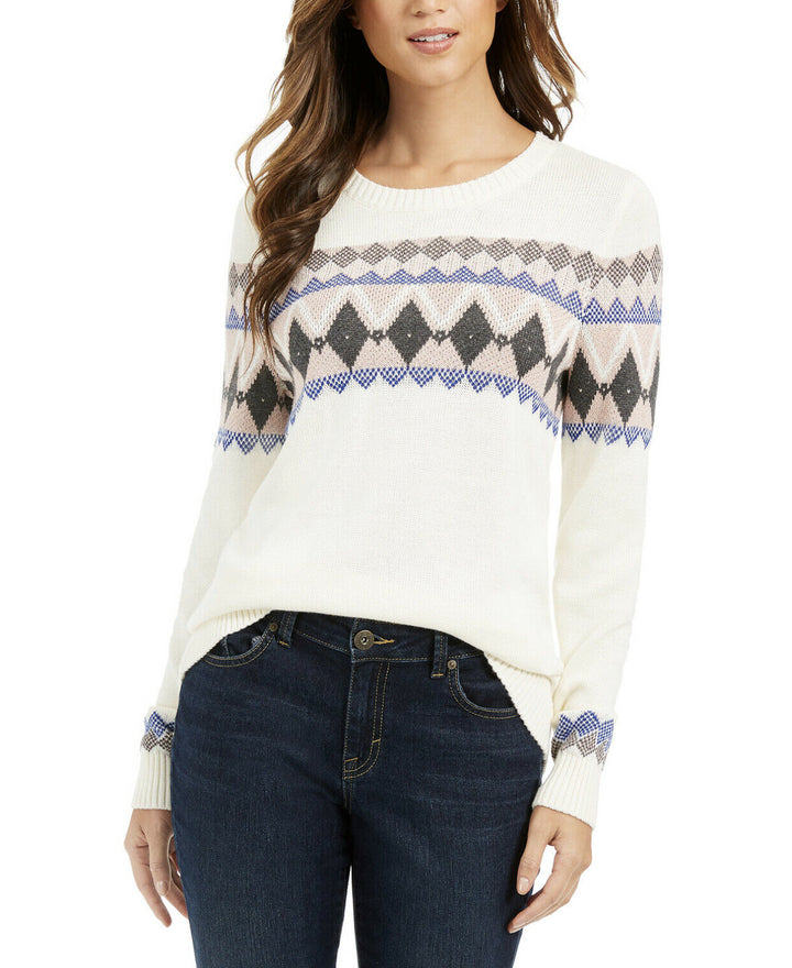Women's Petite Printed Sweater