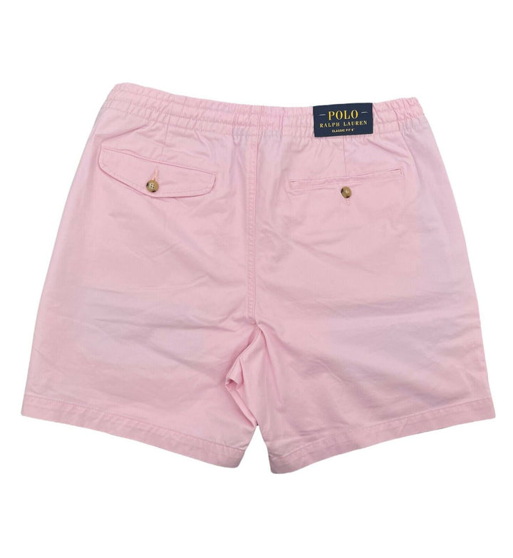 Polo Ralph Lauren Men's Pink Classic Fit Elastic Waist Chino Shorts