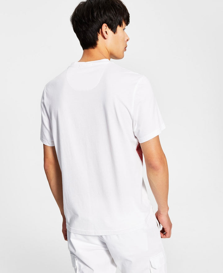 Inc International Concepts Men's Skull-Print T-Shirt White Pure Size L