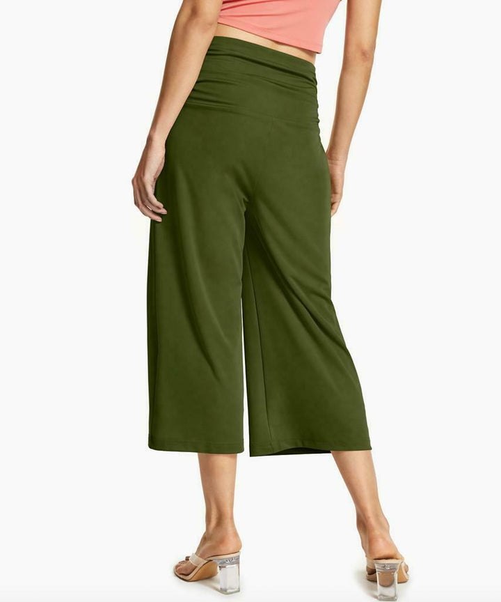 INC International Concepts Women's Ruched Culotte Pants Greenbelt Plus Size 0X