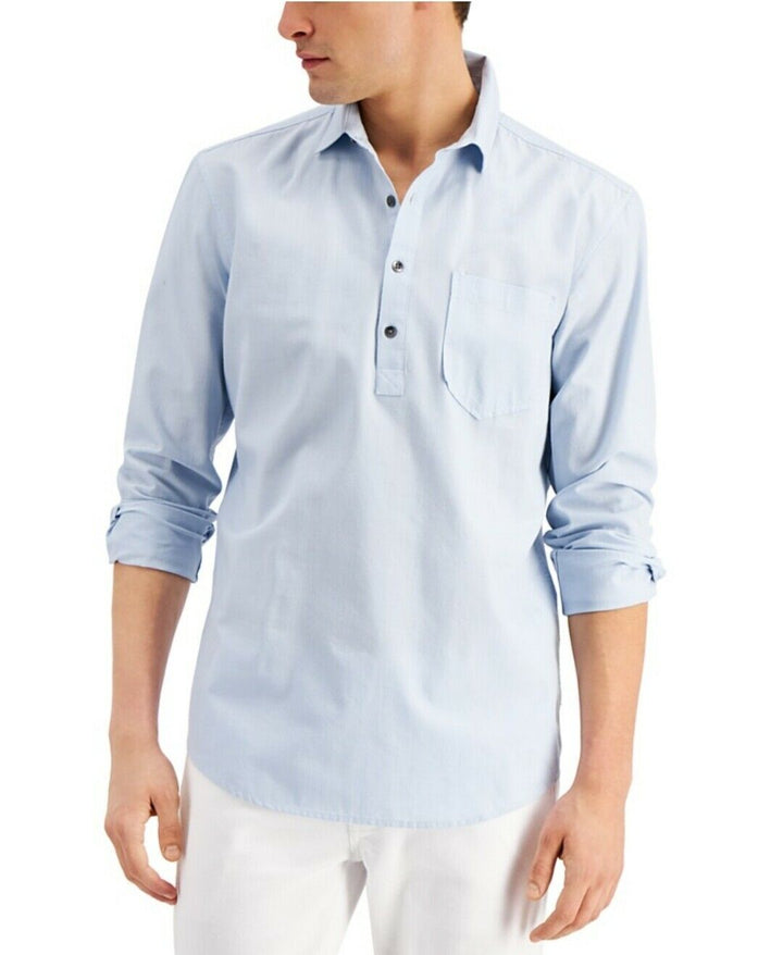Inc International Concepts Men's Chambray Popover Shirt