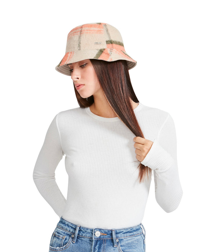 Women's Logo Plate Brushed Bucket Hat