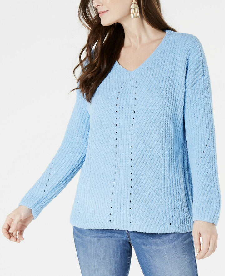 Women's Cozy Chenille V-Neck Sweater