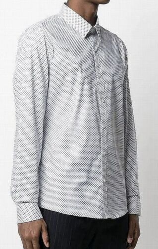 Michael Kors Men's Circle Dash Printed Slim Fit Stretch Button Down Shirt