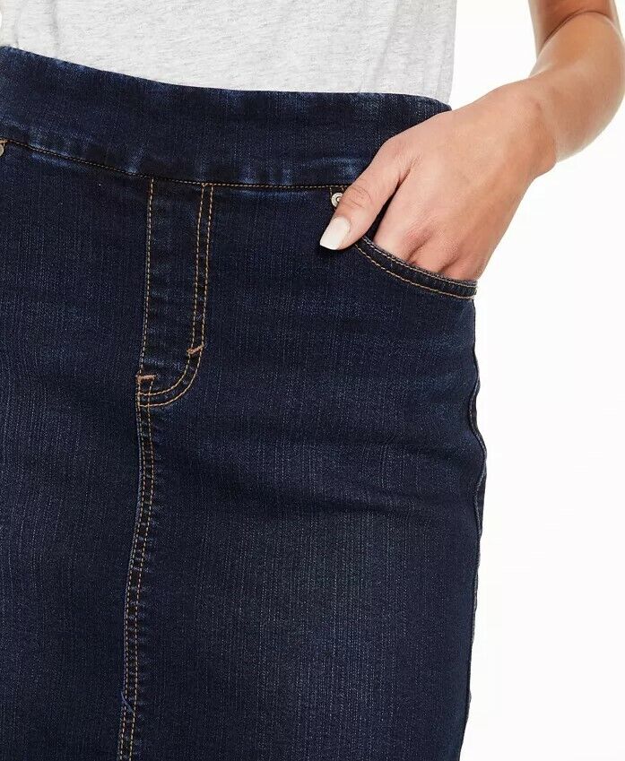 Women's Skirt Short Elastic Waist Stretch Pockets