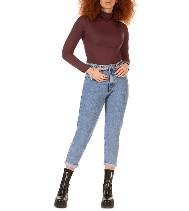 Black Tape Women's Cropped Mom-Style Jeans