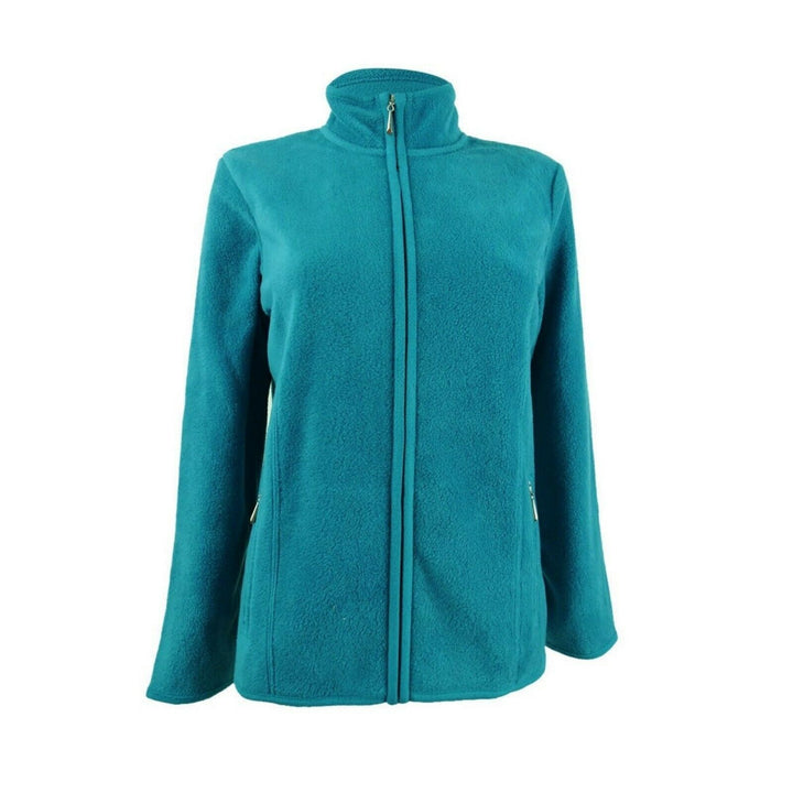 Karen Scott Women's Sport Zip-Up Zeroproof Fleece Jacket