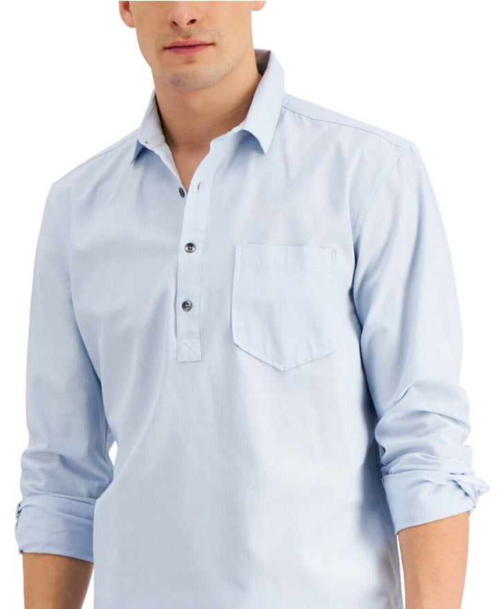 Inc International Concepts Men's Chambray Popover Shirt