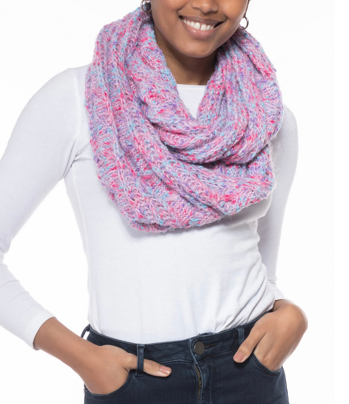 INC International Concepts Women's Popcorn Speckled Infinity Scarf