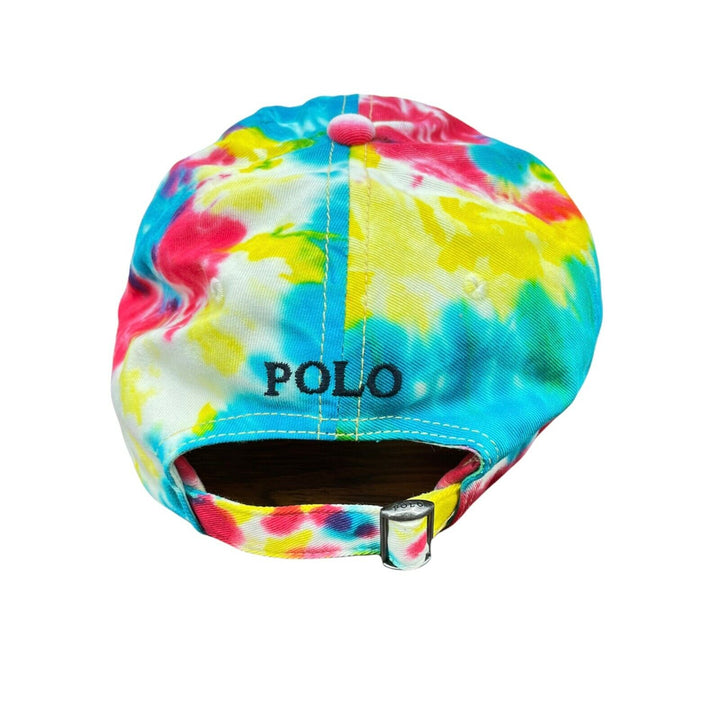 Polo Ralph Lauren Tie-Dye Bright Colors Baseball Cap Hat Logo