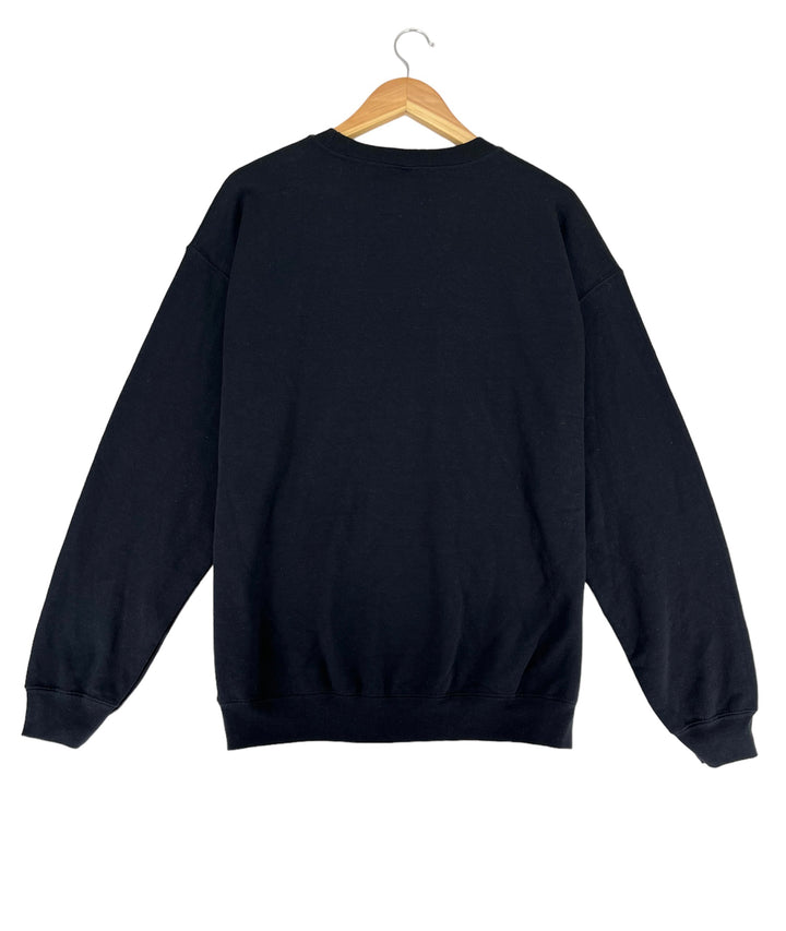 Gildan Women's Long Sleeve Round Neck Sweatshirt Black Size L