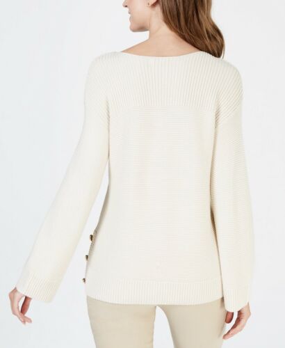 Women's Boat-Neck Ribbed-Knit Long Sleeve Sweater