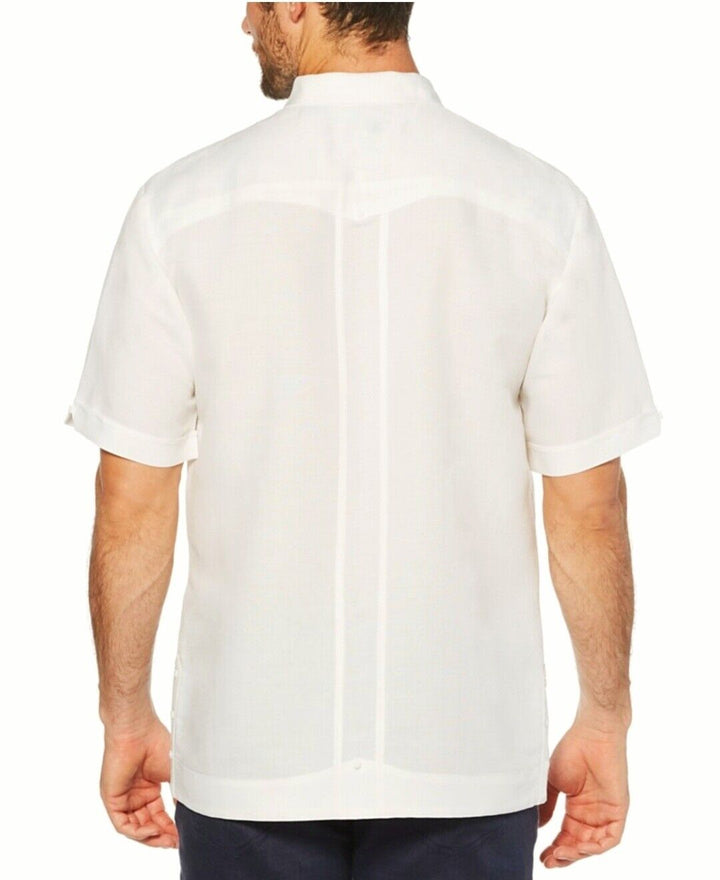 Men's Short-Sleeve Embroidered Guayabera Shirt