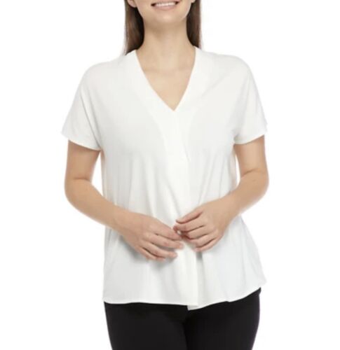 Women's Extended Cap Dolman Sleeve V-Neck Top Short Sleeve