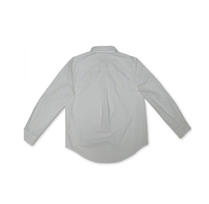 Women's Cotton Popover Shirt Buttons Long Sleeve