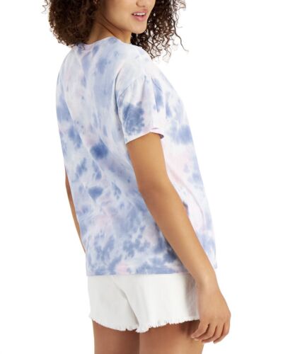 Rebellious One Juniors' Happiness Tie-Dyed T-Shirt