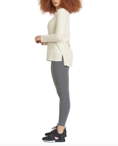 Women's Mixed-Knit Raglan-Sleeve Top Off White Long Sleeve