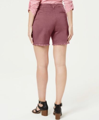 Women's Cutoff Shorts Mid Rise Frayed Hem